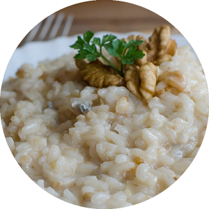 risotto gorgonzola e walnut